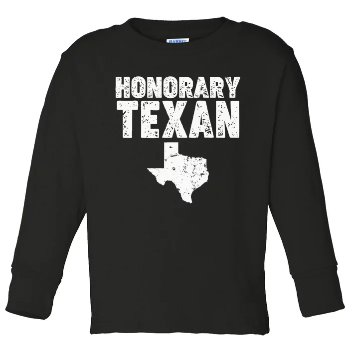 Honorary Texan Toddler Long Sleeve Shirt