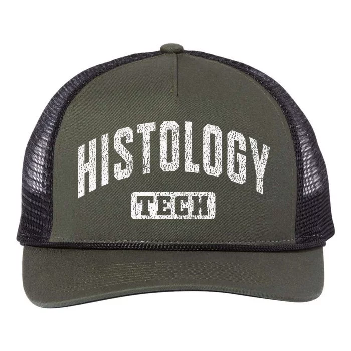 Histology Tech Histologic Technician Histotechnician Retro Rope Trucker Hat Cap