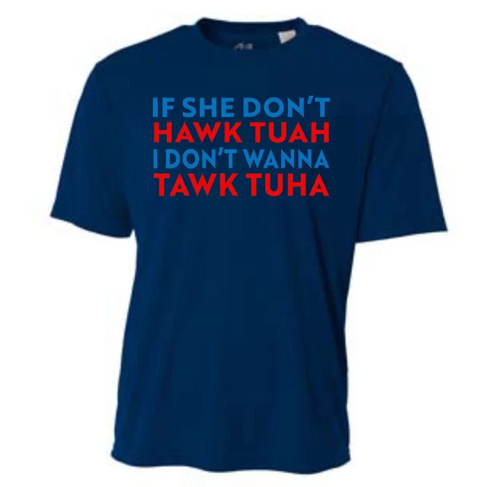 Hawk Tuah Hawk Tuah Funny Hawk Tuah Cooling Performance Crew T-Shirt