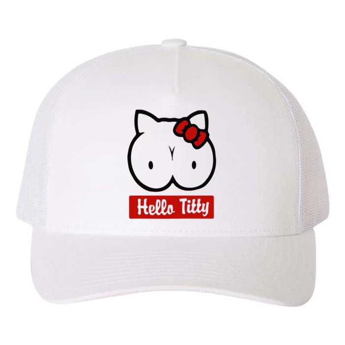 Hello Titty Yupoong Adult 5-Panel Trucker Hat