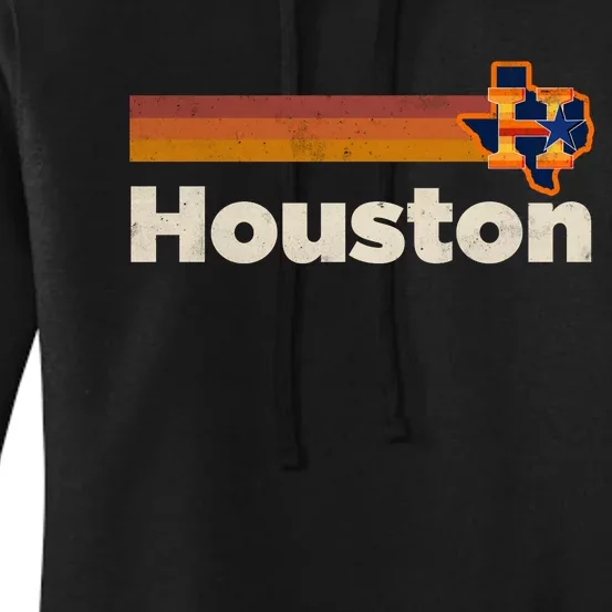 Houston Texas Houston Strong Stripes Baseball Women's Pullover Hoodie