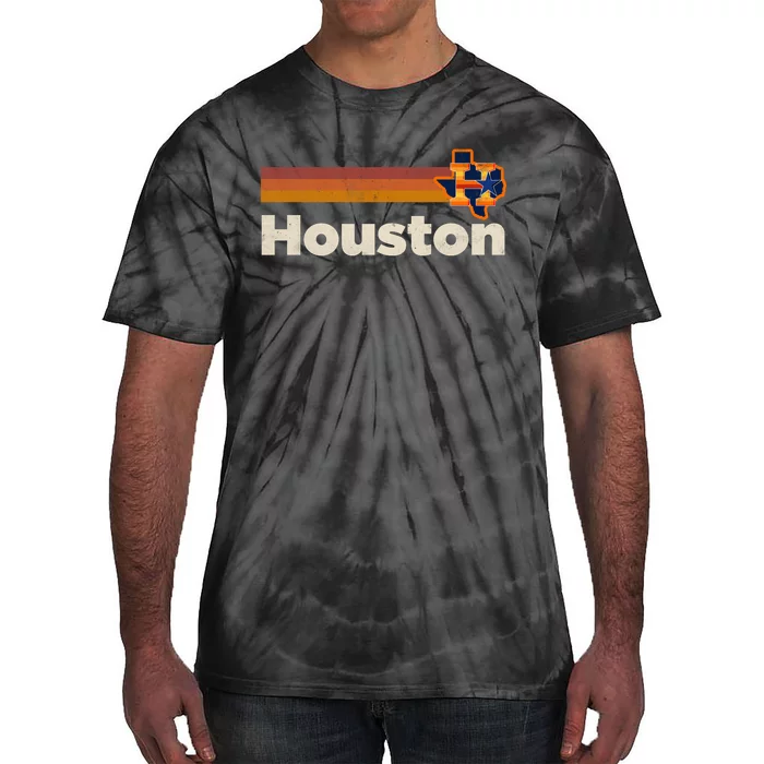 Houston Texas Houston Strong Stripes Baseball Tie-Dye T-Shirt