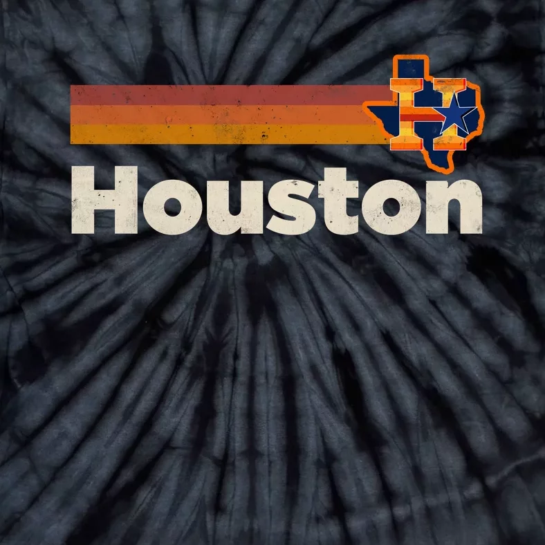 Houston Texas Houston Strong Stripes Baseball Tie-Dye T-Shirt