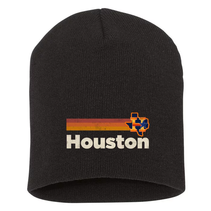 Houston Texas Houston Strong Stripes Baseball Short Acrylic Beanie