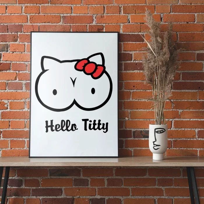 Hello Kitty Poster Dark Department Poster Wall Art Sticky Poster