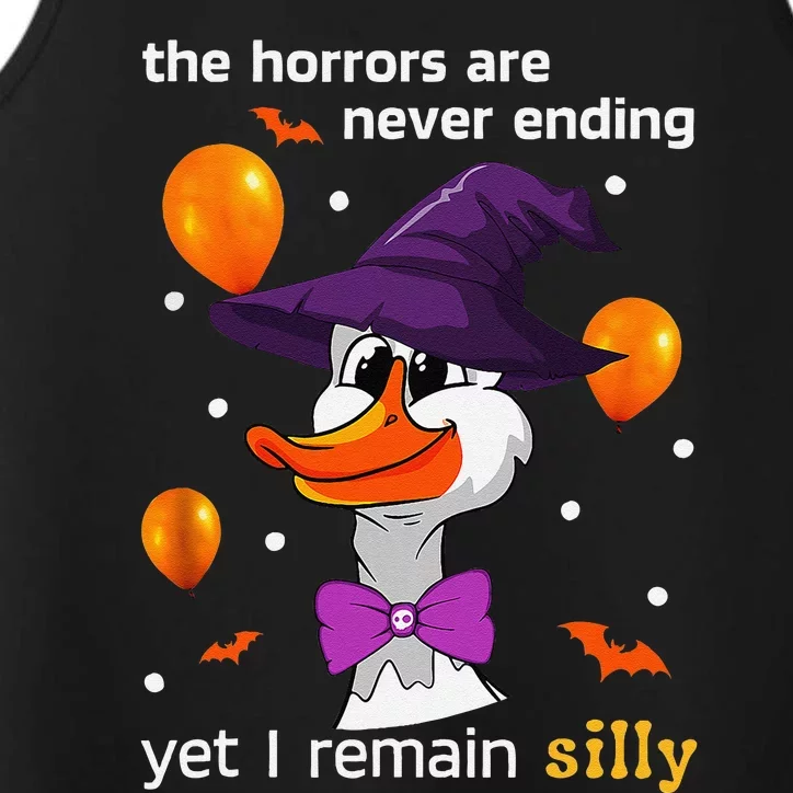 Halloween The Horrors Are Never Ending Yet I Remain Silly Performance Tank