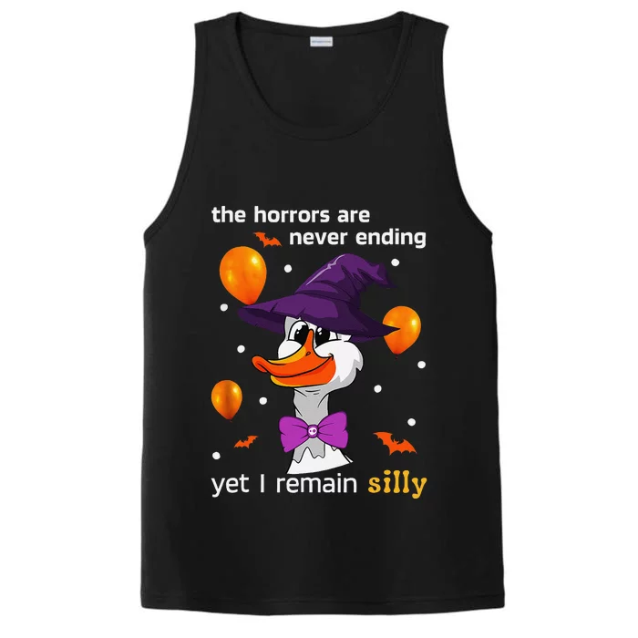 Halloween The Horrors Are Never Ending Yet I Remain Silly Performance Tank