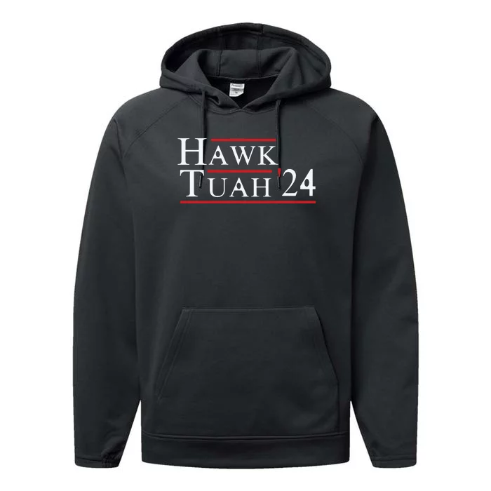 Hawk Tuah Hawk Tuah 24 Spit On That Thang Performance Fleece Hoodie