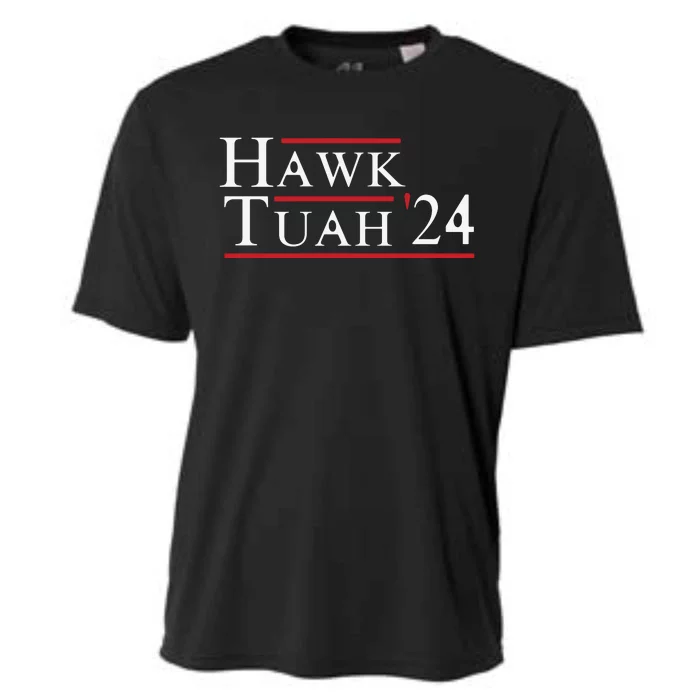 Hawk Tuah Hawk Tuah 24 Spit On That Thang Cooling Performance Crew T-Shirt