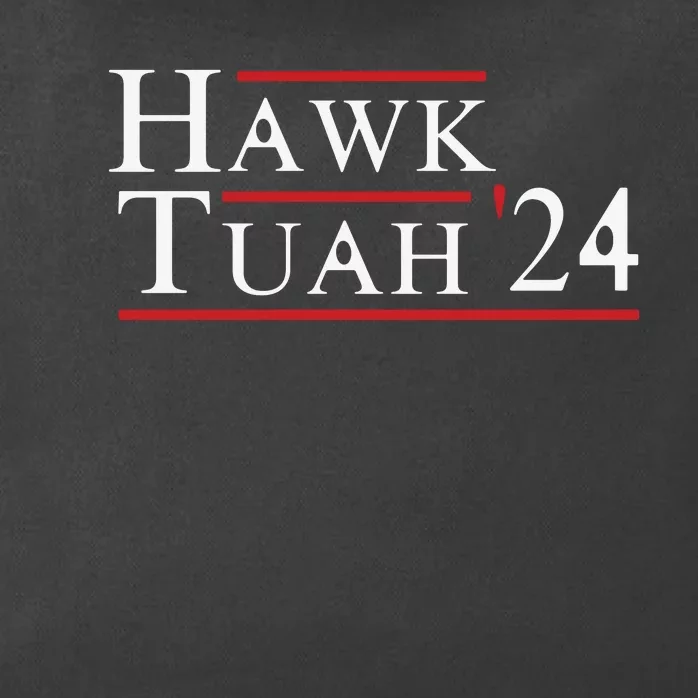 Hawk Tuah Hawk Tuah 24 Spit On That Thang Zip Tote Bag