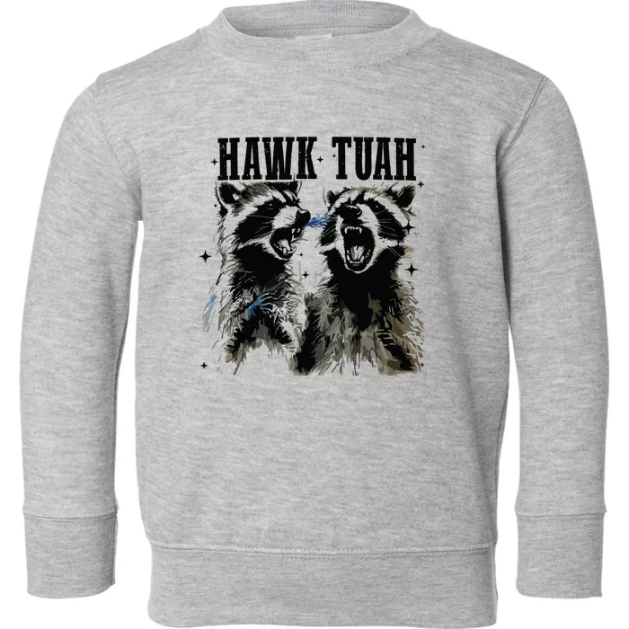 Hawk Tuah Toddler Sweatshirt