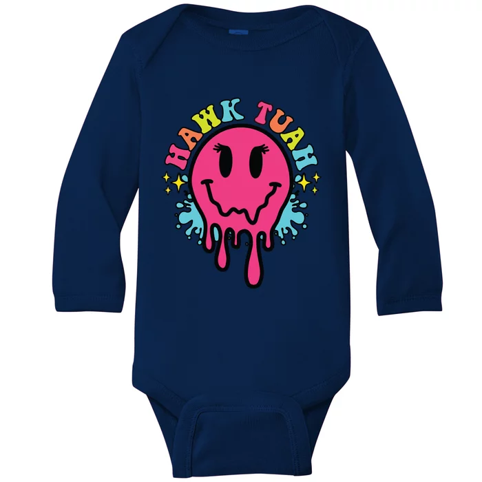 Hawk Tuah Baby Long Sleeve Bodysuit