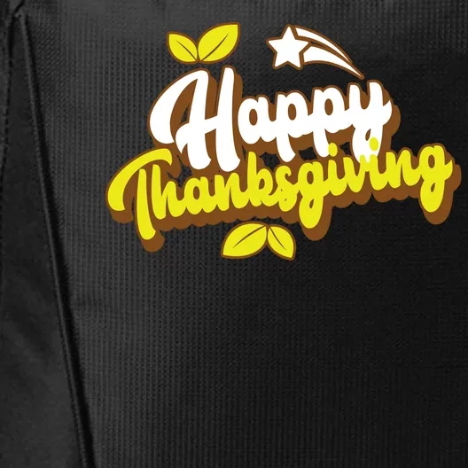 Happy Thanksgiving Holiday Cute City Backpack