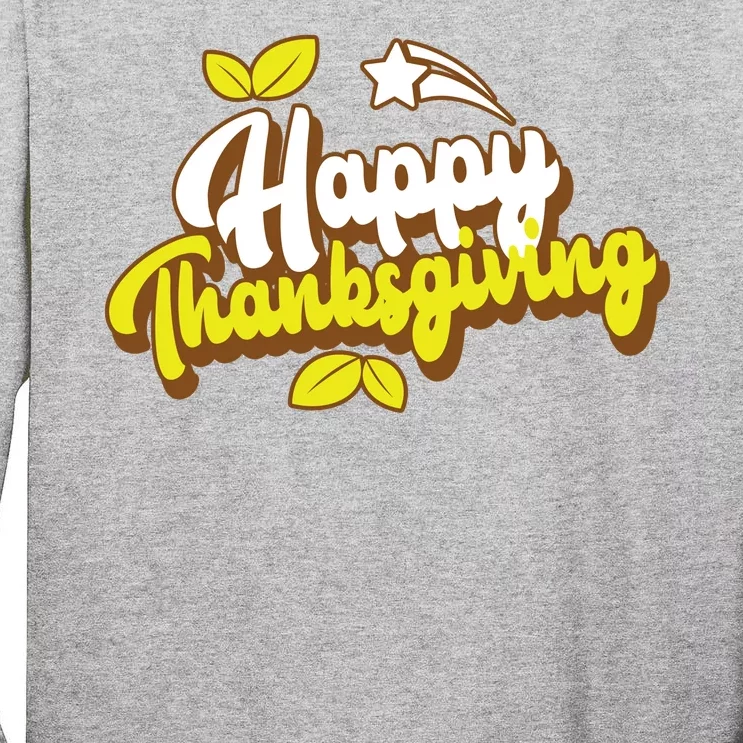 Happy Thanksgiving Holiday Cute Tall Long Sleeve T-Shirt