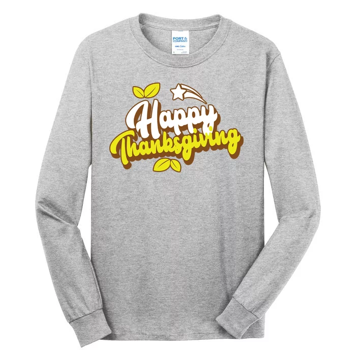 Happy Thanksgiving Holiday Cute Tall Long Sleeve T-Shirt