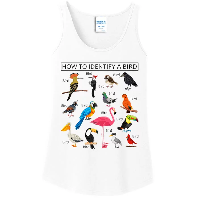 How To Identify A Bird Birds Lover Nature Birdwatcher Ladies Essential Tank