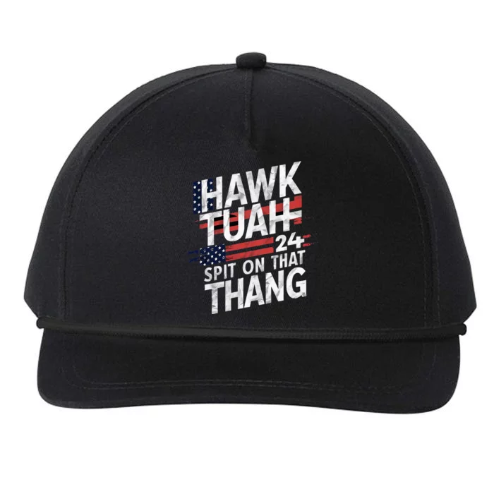 Hawk Tauh Inspirational Patriotic Design Snapback Five-Panel Rope Hat