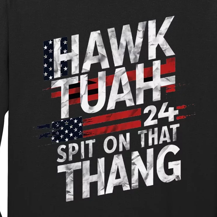 Hawk Tauh Inspirational Patriotic Design Tall Long Sleeve T-Shirt