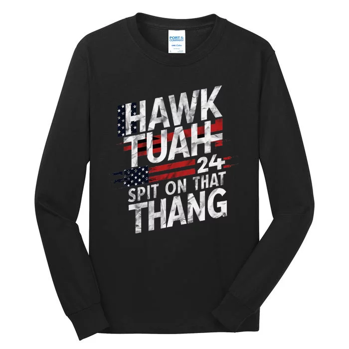 Hawk Tauh Inspirational Patriotic Design Tall Long Sleeve T-Shirt