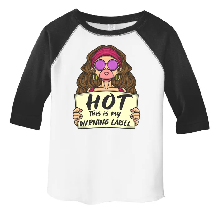 Hot This Is My Warning Label Crush Lover Beauty Funny Gift Toddler Fine Jersey T-Shirt