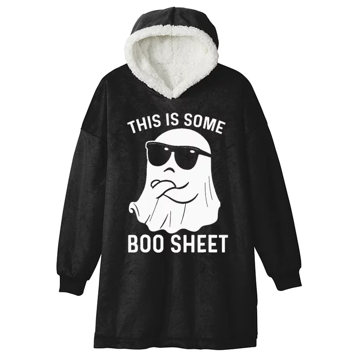 Halloween This Is Some Boo Sheet Ghost Hooded Wearable Blanket