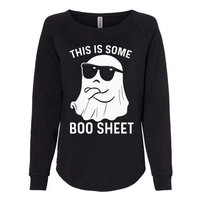 Halloween This Is Some Boo Sheet Ghost Womens California Wash Sweatshirt