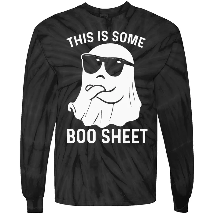 Halloween This Is Some Boo Sheet Ghost Tie-Dye Long Sleeve Shirt