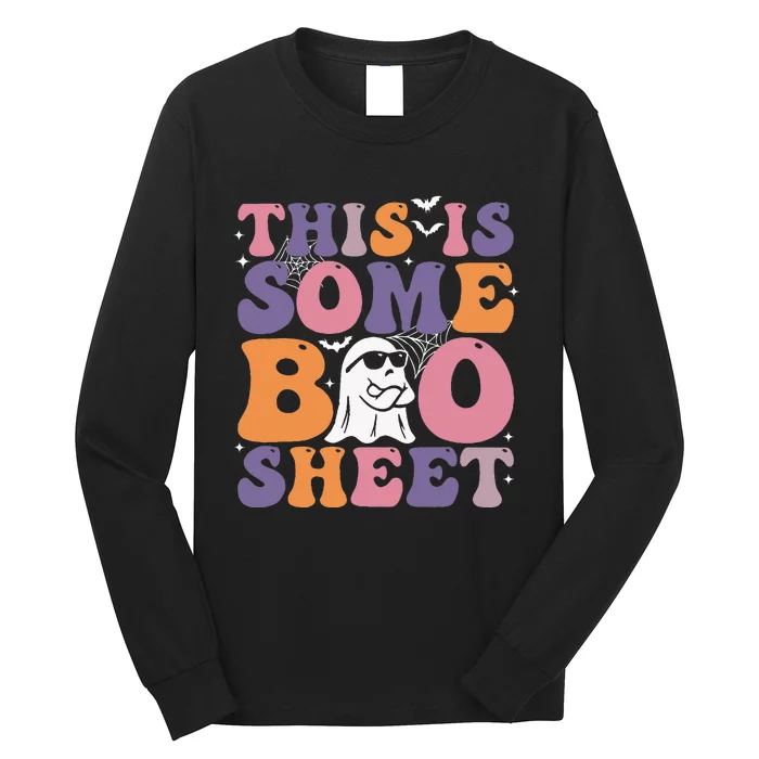 Halloween This is Some Boo Sheet costume Long Sleeve Shirt