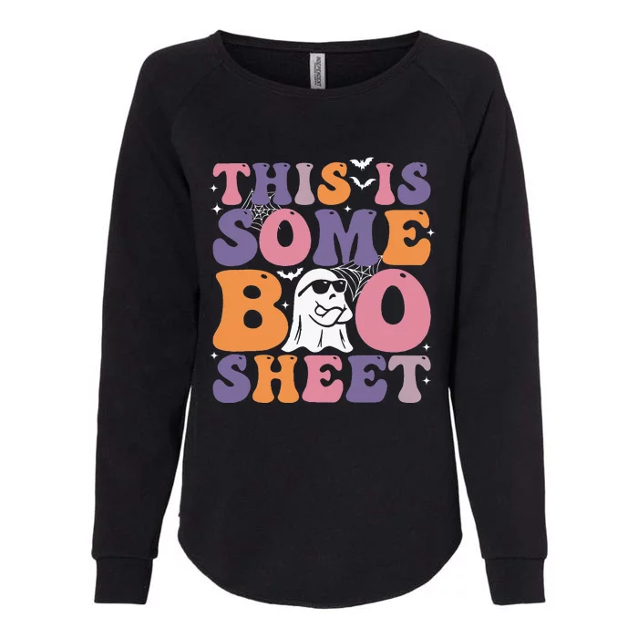 Halloween This is Some Boo Sheet costume Womens California Wash Sweatshirt