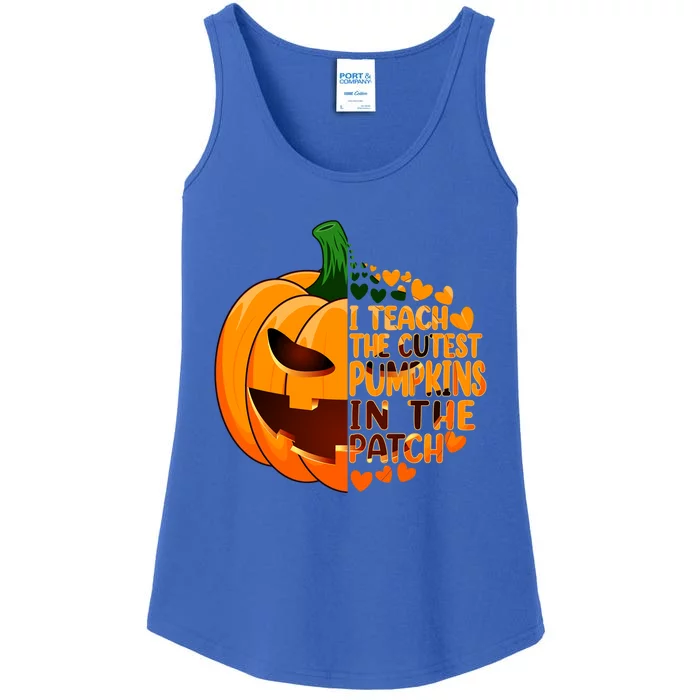 Halloween Teacher I Teach The Cutest Pumpkins In The Patch Gift Ladies Essential Tank