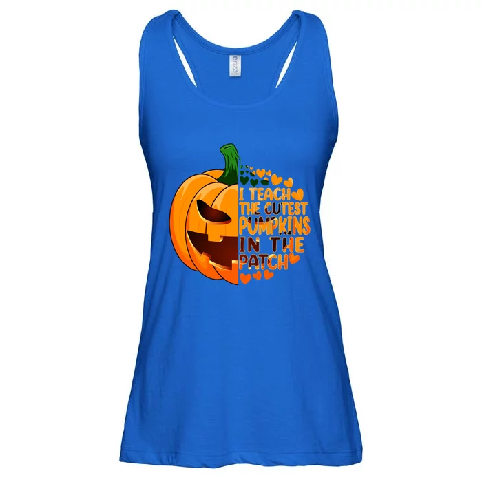 Halloween Teacher I Teach The Cutest Pumpkins In The Patch Gift Ladies Essential Flowy Tank