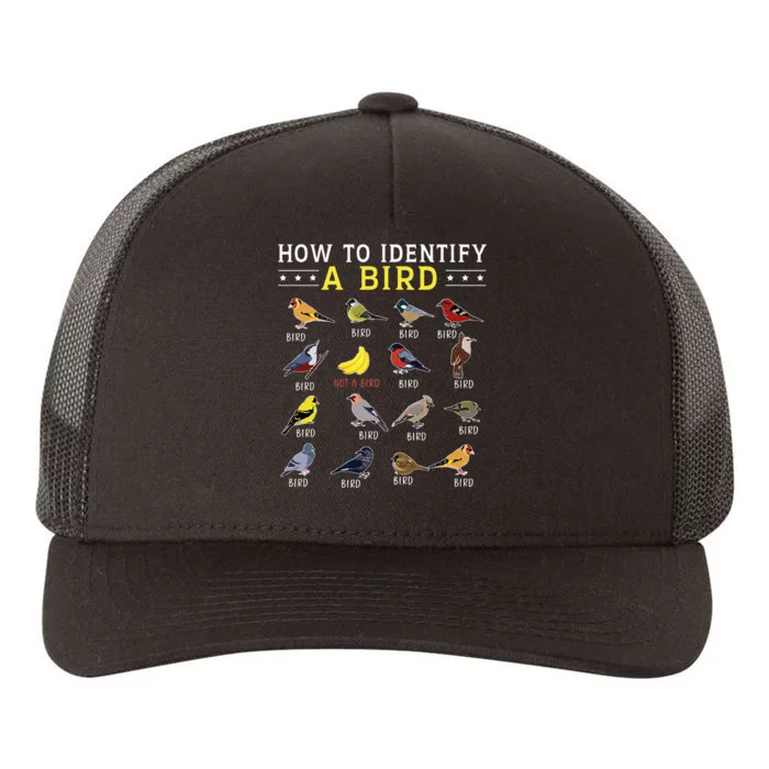 How To Identify A Bird Bird Watcher Bird Lover Yupoong Adult 5-Panel Trucker Hat