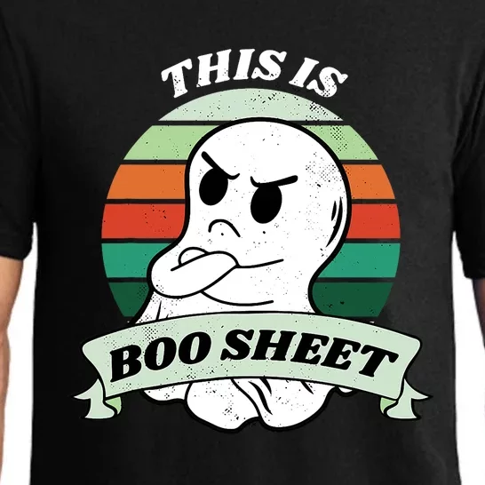 Halloween This Is Boo Sheet Ghost Halloween Costume Funny Pajama Set