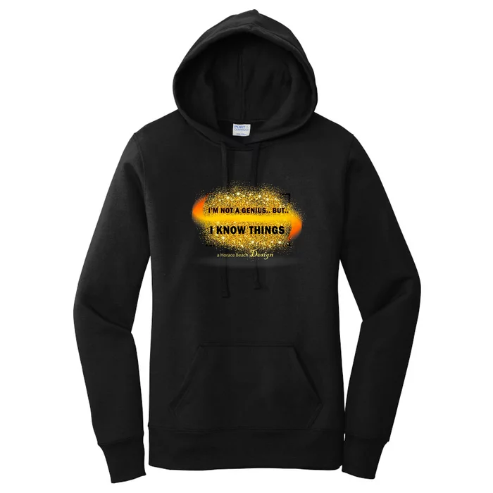 HoraceBeachDesigns, Teaseteetops, I KNOW THINGS Women's Pullover Hoodie