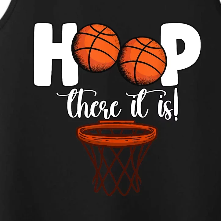 Hoop There It Is Basketball Players Fans Performance Tank