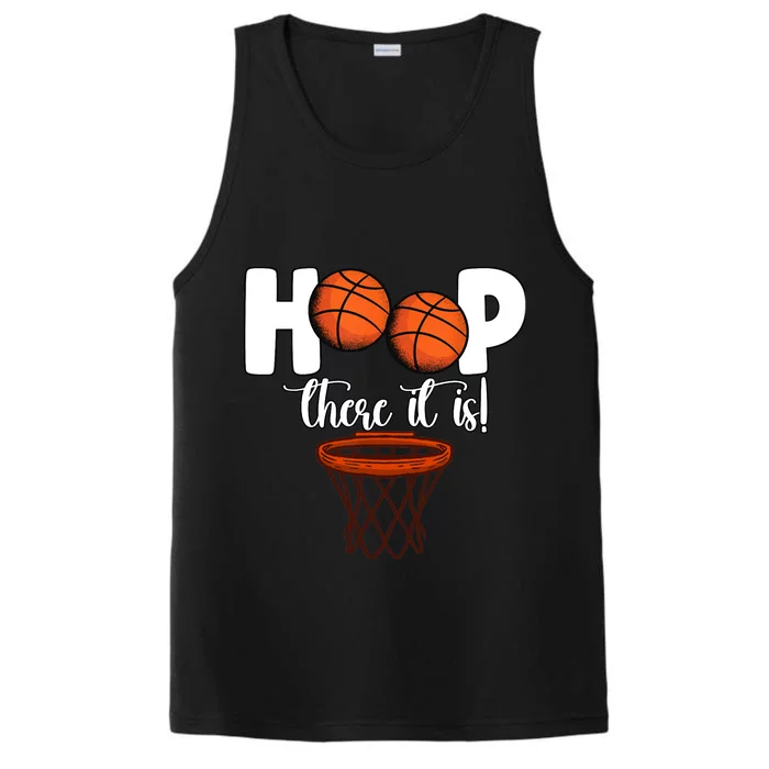 Hoop There It Is Basketball Players Fans Performance Tank