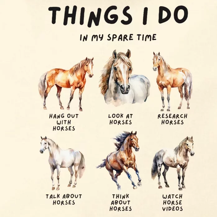 Horse Things I Do In My Leisure Time Zip Tote Bag