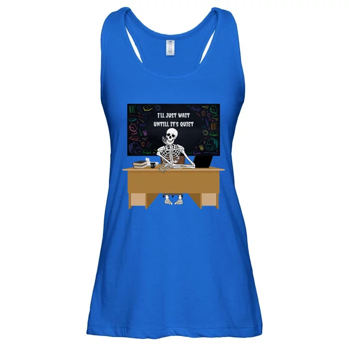 Halloween Teacher ILl Just Wait Until ItS Quiet Gift Ladies Essential Flowy Tank