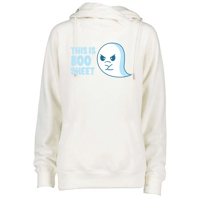 Halloween / This Is Boo Sheet Gift Womens Funnel Neck Pullover Hood