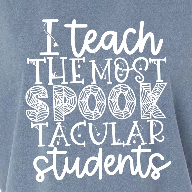 Halloween Teacher I Teach The Most Spooktacular Garment-Dyed Women's Muscle Tee