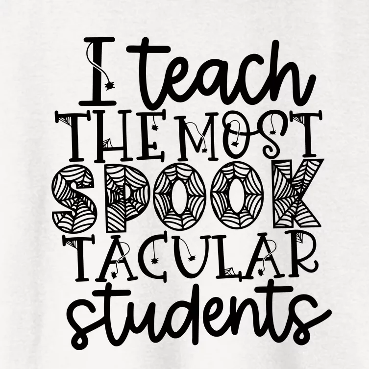 Halloween Teacher I Teach The Most Spooktacular Women's Crop Top Tee