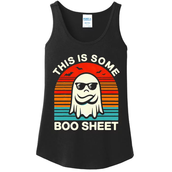 Halloween This Is Some Boo Sheet Ladies Essential Tank