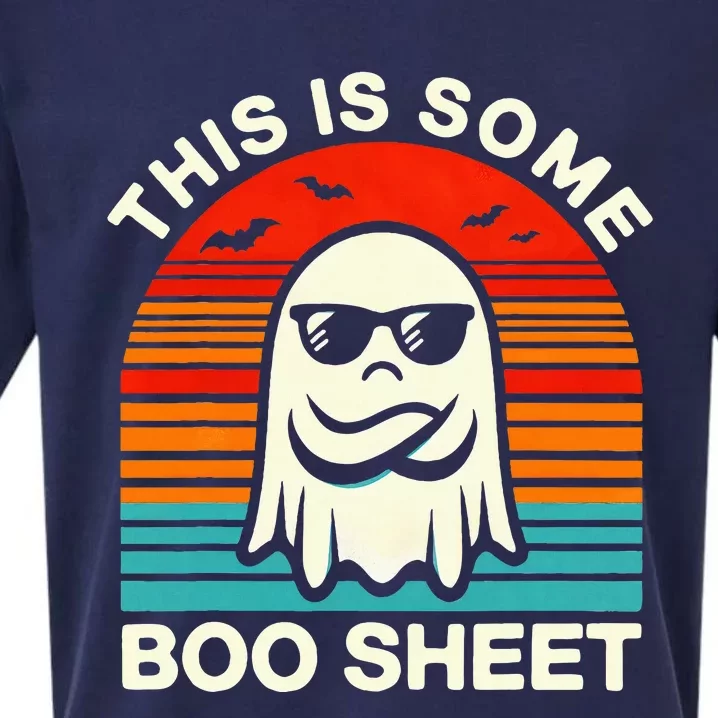 Halloween This Is Some Boo Sheet Sueded Cloud Jersey T-Shirt