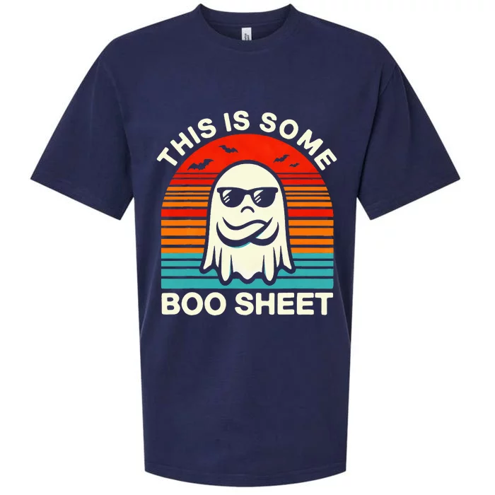 Halloween This Is Some Boo Sheet Sueded Cloud Jersey T-Shirt