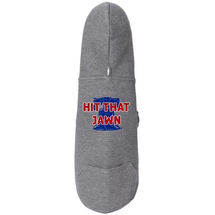 Hit That Jawn Philadelphia Baseball Doggie 3-End Fleece Hoodie