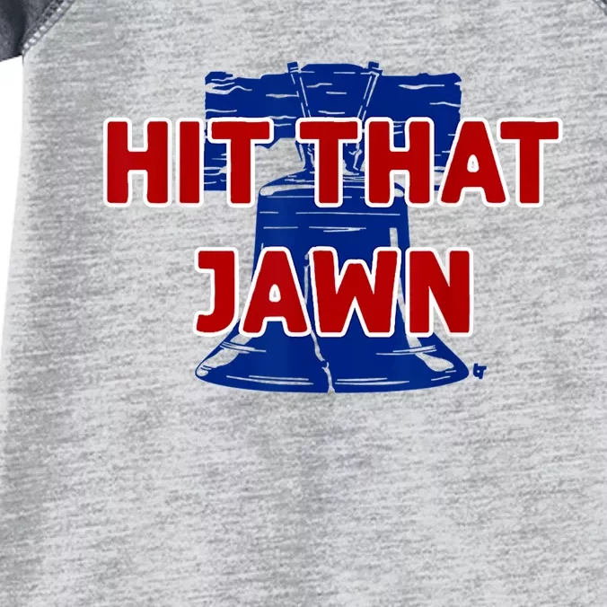 Hit That Jawn Philadelphia Baseball Infant Baby Jersey Bodysuit