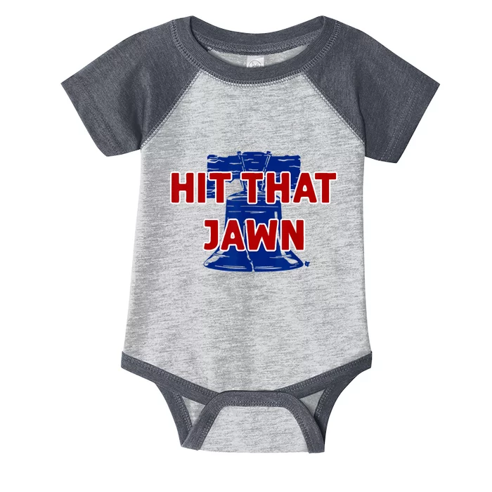 Hit That Jawn Philadelphia Baseball Infant Baby Jersey Bodysuit