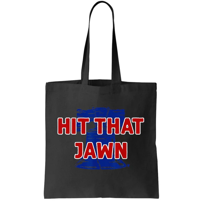 Hit That Jawn Philadelphia Baseball Tote Bag