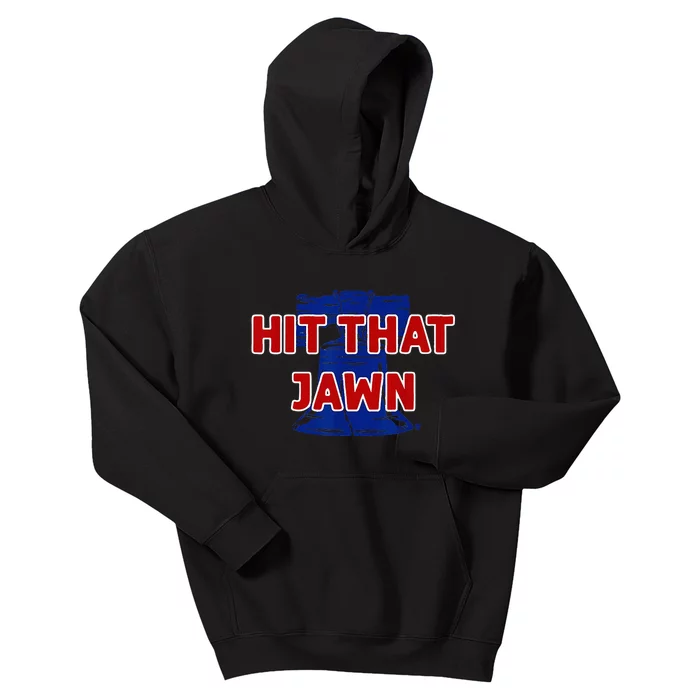 Hit That Jawn Philadelphia Baseball Kids Hoodie