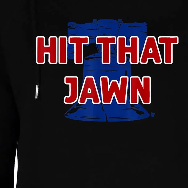 Hit That Jawn - Philadelphia Baseball Womens Funnel Neck Pullover Hood